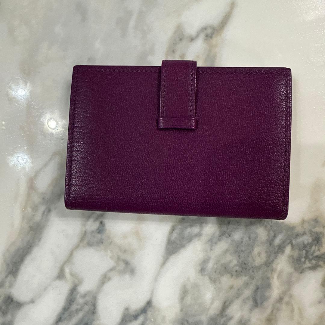 SALE❕エルメス　ミニ財布　新品　送料込　パープル　コンパクト