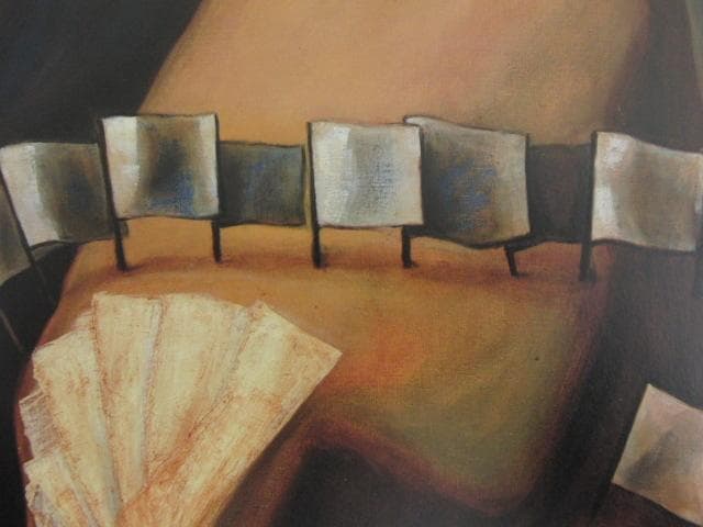 岡本太郎、【憂愁】、希少な大判額装用画集より、新品高級額装付、巨匠、日本人画家