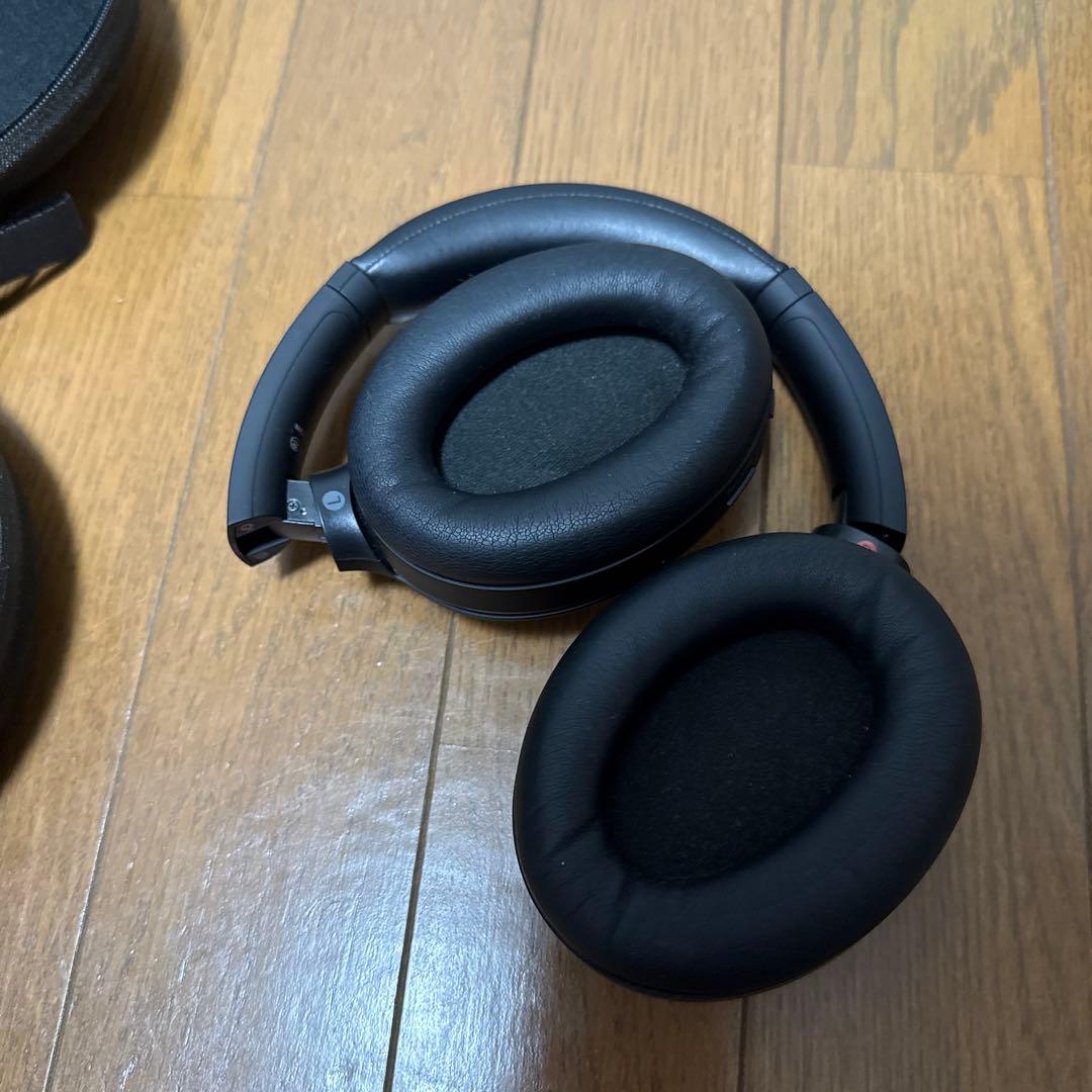 SONY ワイヤレスヘッドホン ブラック 収納ケース付き ジャンク