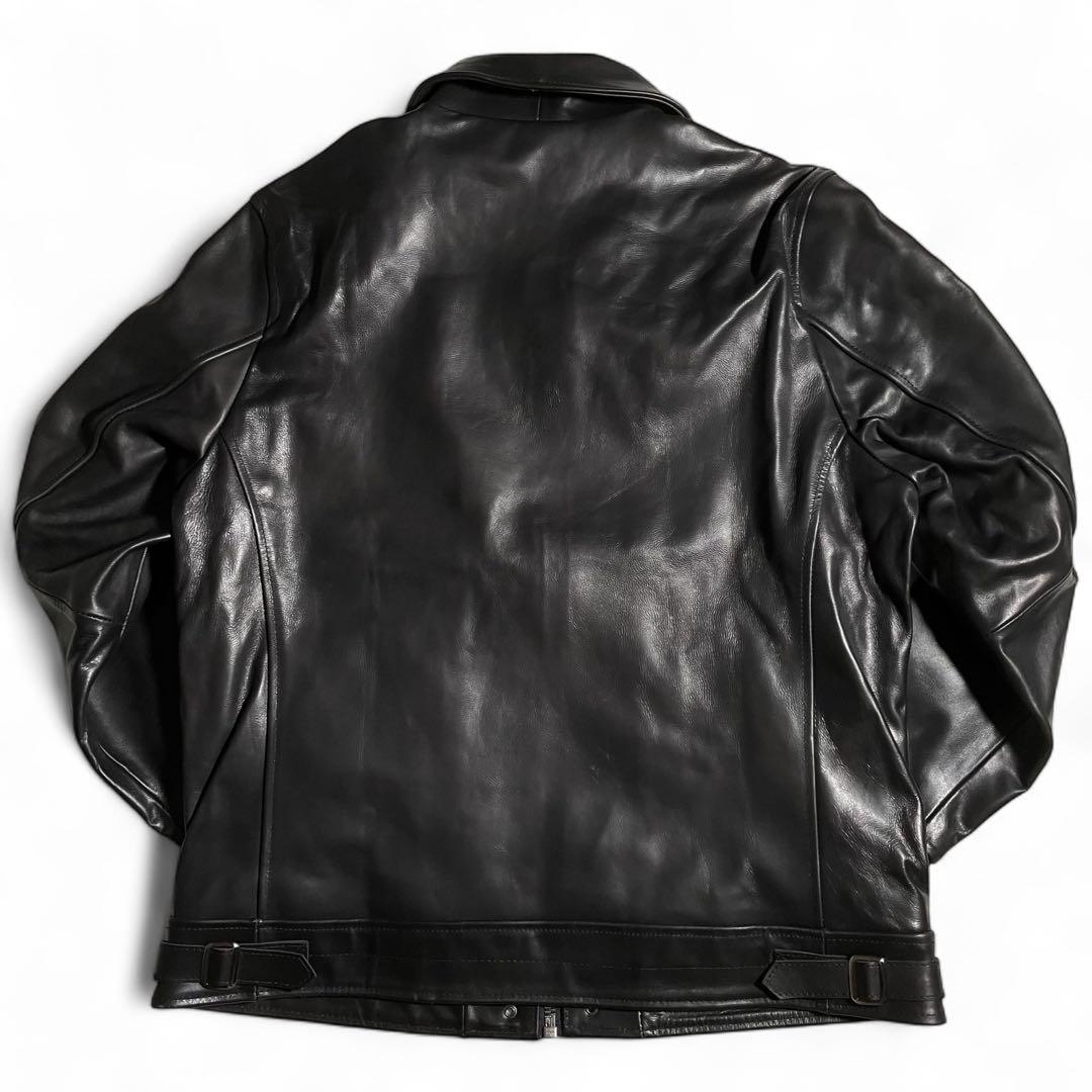 未使用 タグ付 Fortime レザージャケット 馬革 ホースハイド
