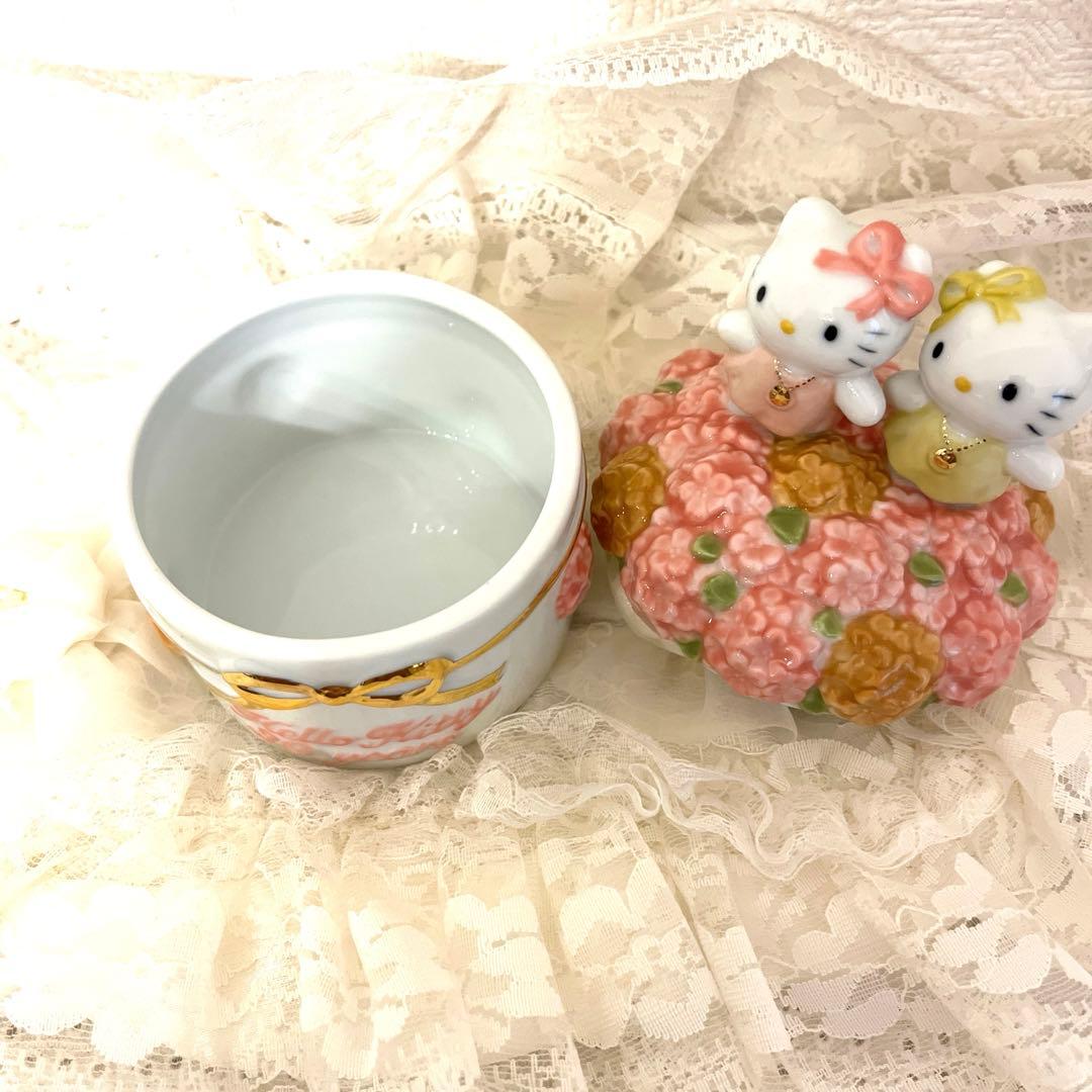 レア‼️ハローキティ ＆ミミィアニバーサリー30周年小物入れ 陶器製