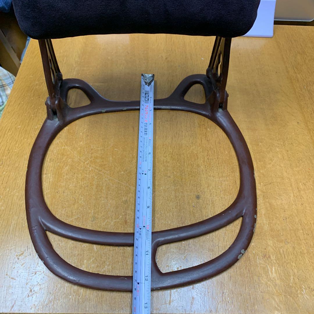 アンティーク座椅子、昭和初期、かすりの座布団付き