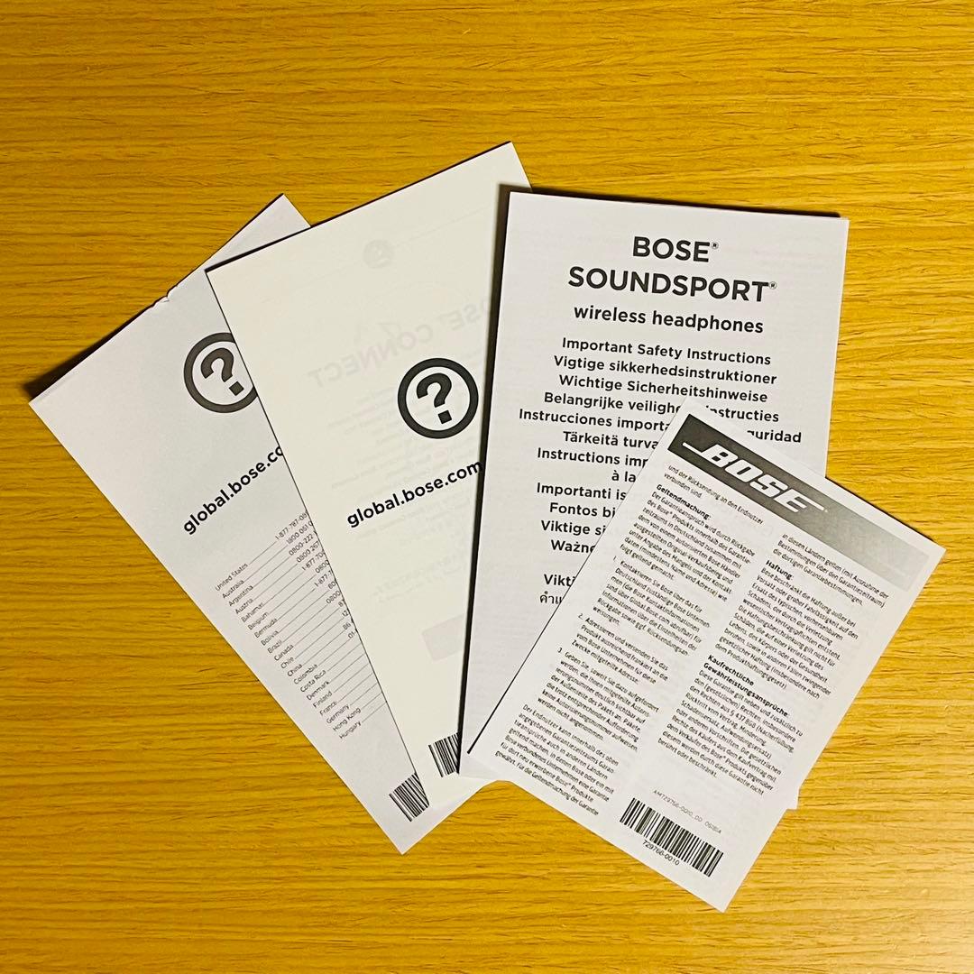 【美品】BOSE SoundSport wireless headphones