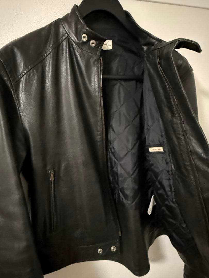   カルバンクライン シングル ライダース ジャケット