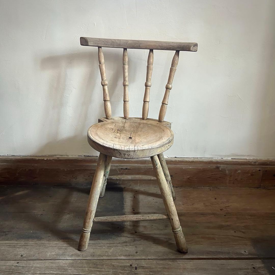 フランスアンティーク ボウバックチェア カフェチェア 1800年代