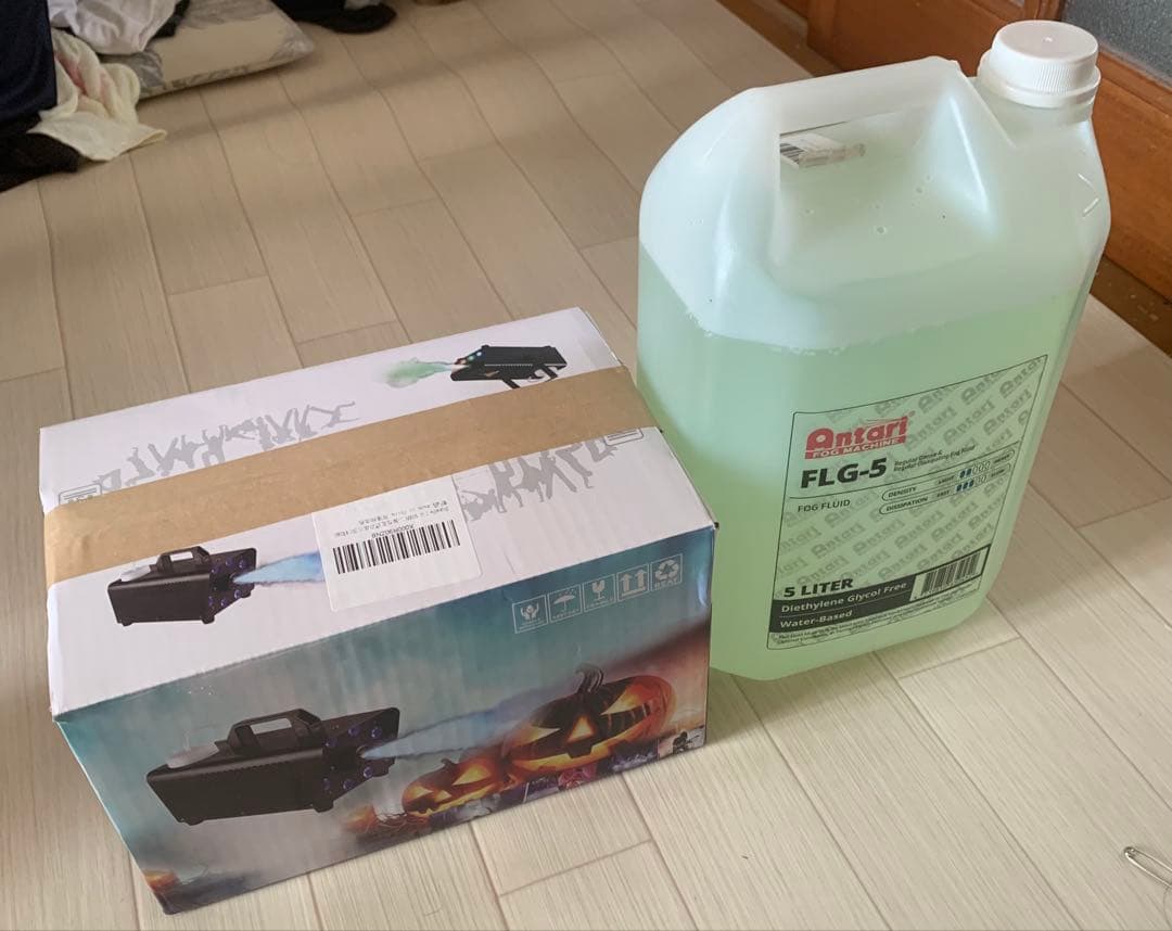 LEDライト付きスモークマシン 5Lの霧液を含む