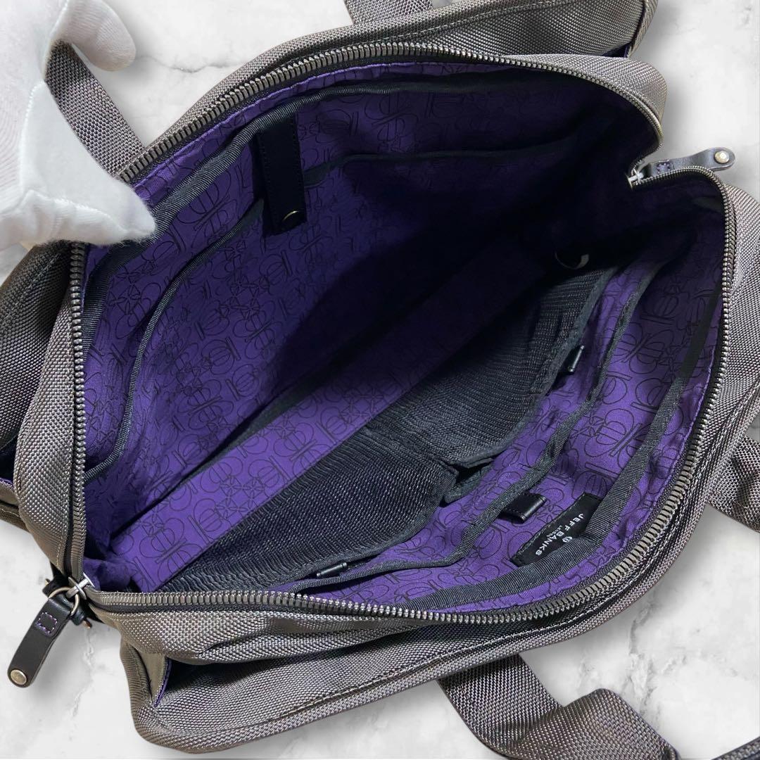 値下げ依頼品 ジェフバンクス 新品 リアルレザー2WAYブリーフケース