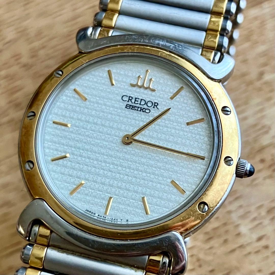 【中古／電池切れ】クレドール 5A74-0650 リネアクルバ K18 コンビ