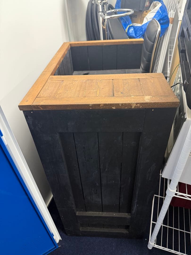 カウンター木製　ハンドメイド日本製