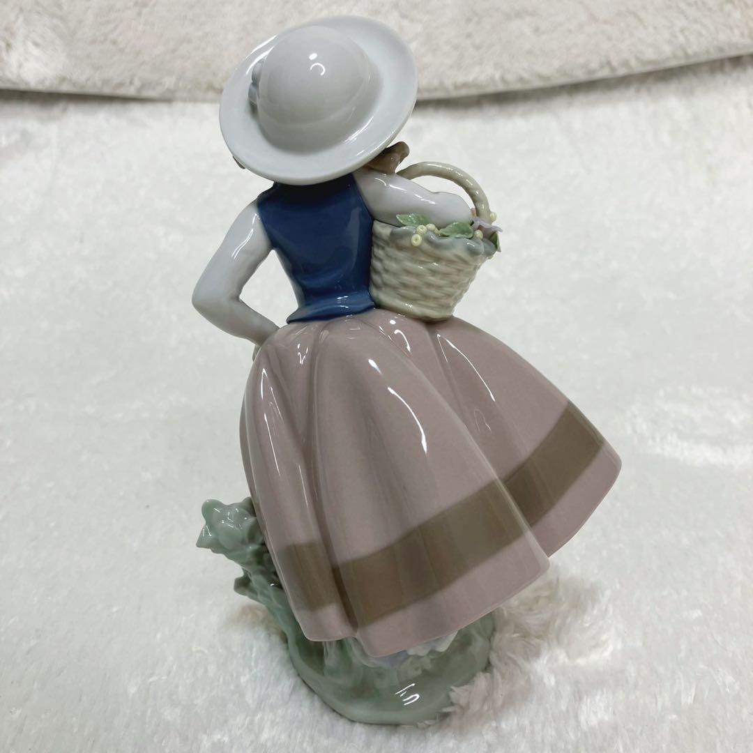 リヤドロ フィギュリン 4体セット 春の花 少女像