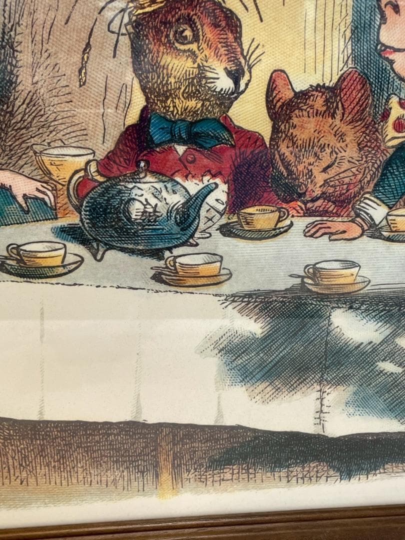 不思議の国のアリス　ウォールデコ　ジョン・テニエル　壁掛け　ポスター　額絵