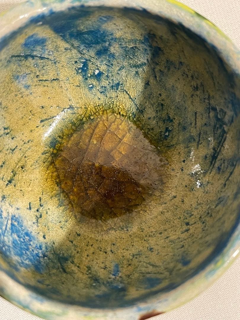 出口王仁三郎　ぐい呑み　茶碗　耀盌　ようわん 口径8.4cm 高さ4.8cm