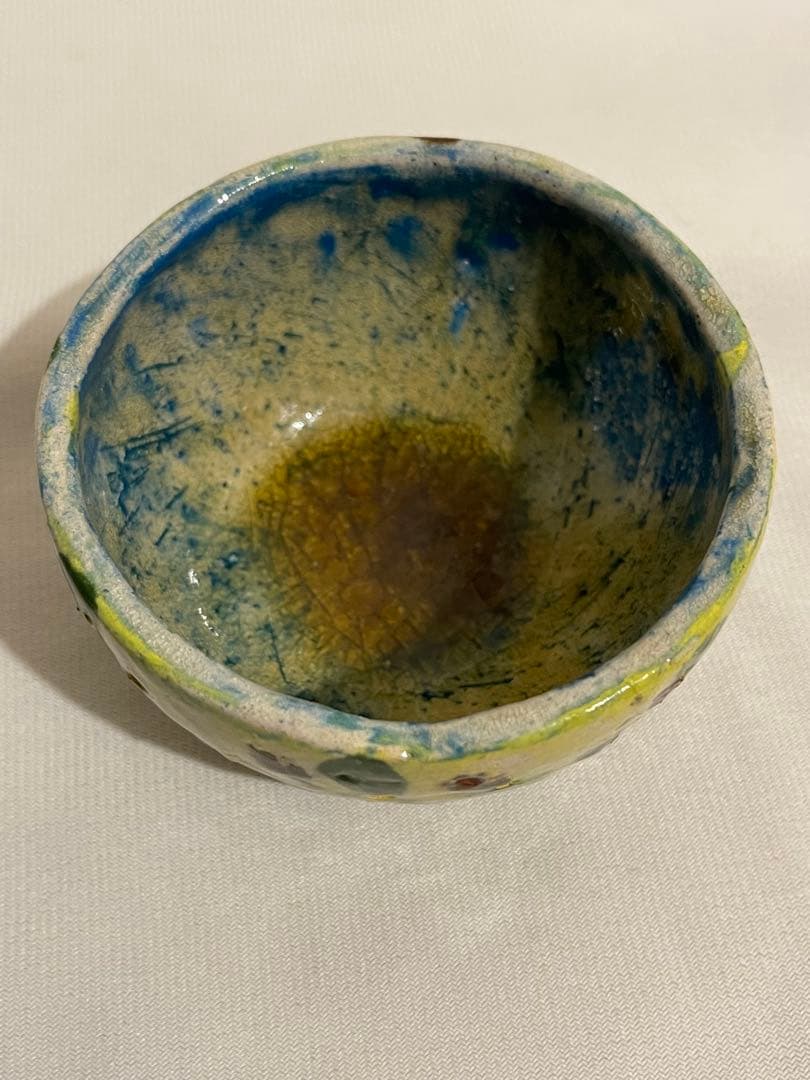出口王仁三郎　ぐい呑み　茶碗　耀盌　ようわん 口径8.4cm 高さ4.8cm