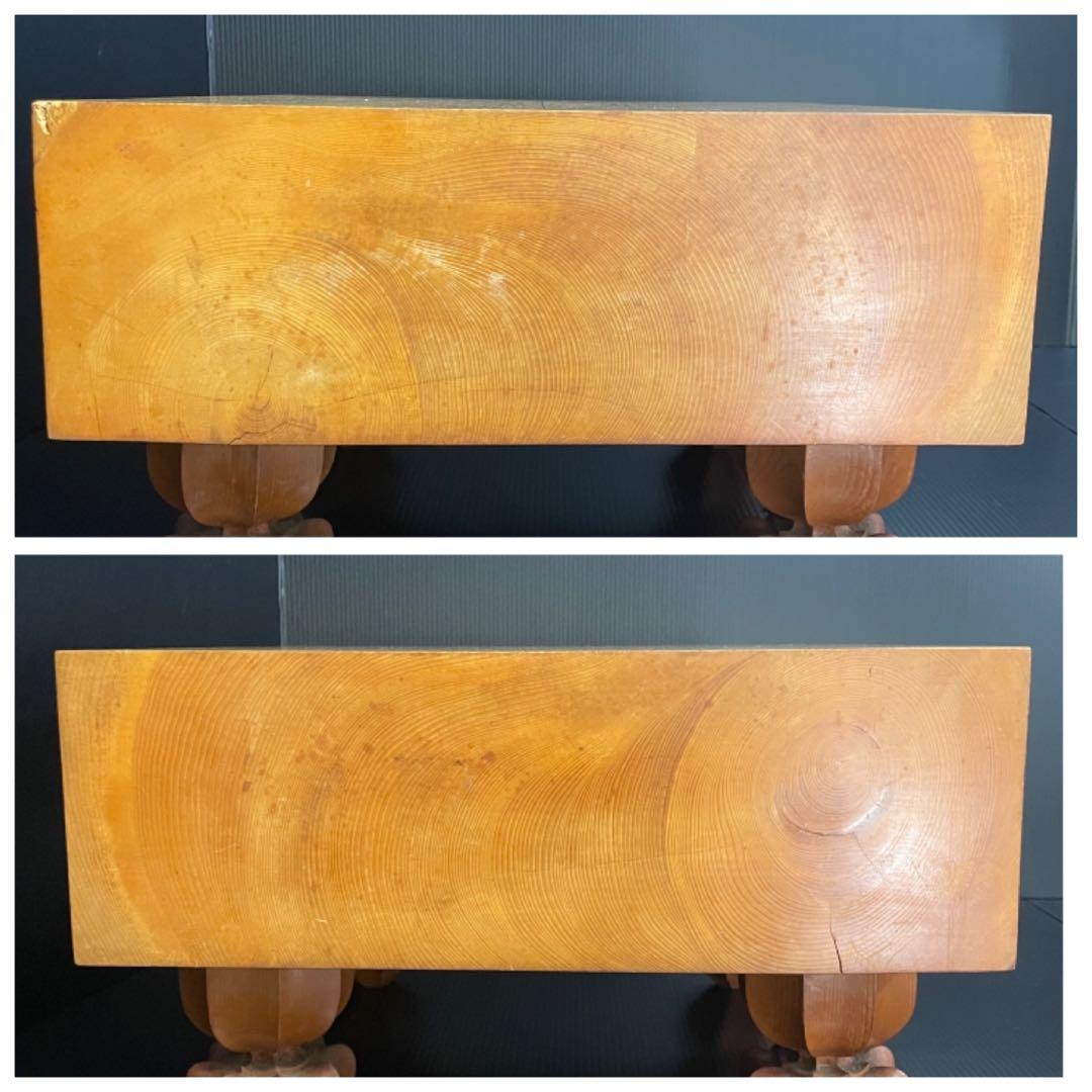 【本榧碁盤】14cm厚 4寸6分 香気漂う 重厚15.8kg 桐箱 布付属 囲碁