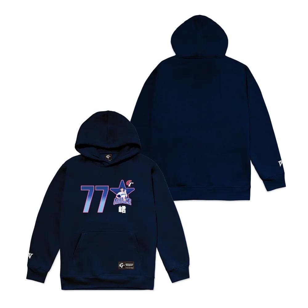 2026　WBC　77　峮峮　チュンチュン　応援　ブート付きパーカー　ネイビー