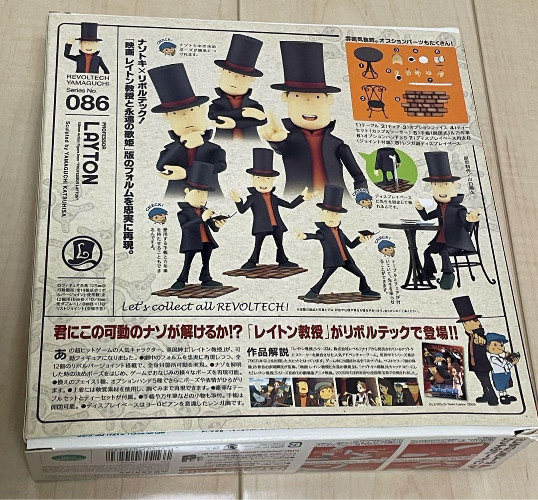 【未使用】リボルテックヤマグチ 086 レイトン教授 海洋堂