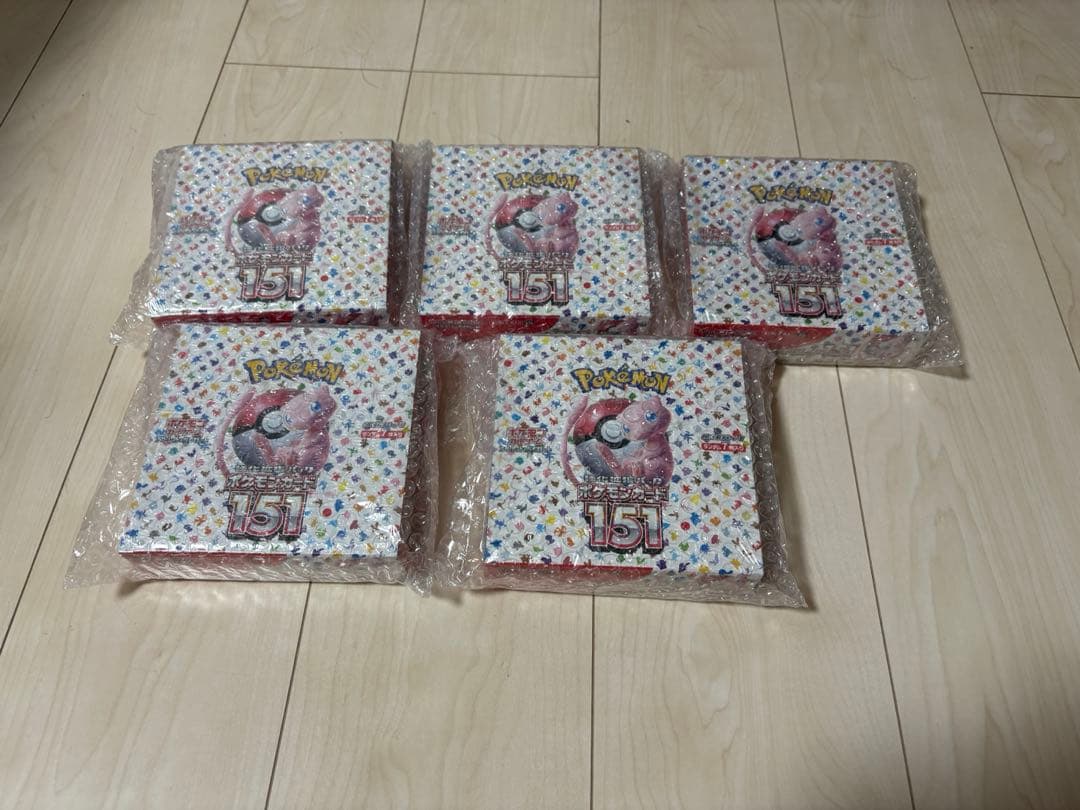 ポケモンカードゲーム151 5BOXセットシュリンク付き