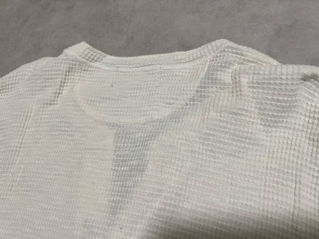 【美品】RRL L Tシャツ ダブルアールエル ワッフル　ヘンリーネック