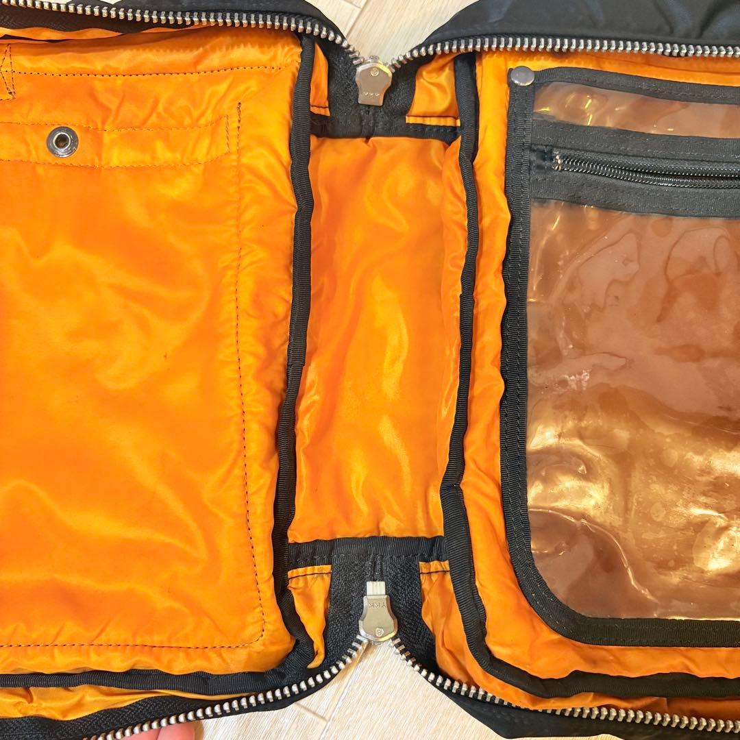 PORTER ポータータンカー ブリーフケースリュック黒ナイロン A4・PC