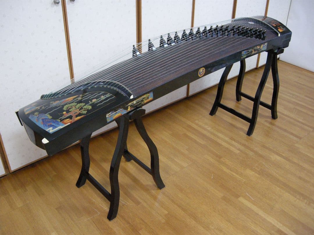 中国21弦古筝 王天一(国家一級作曲家)名入り