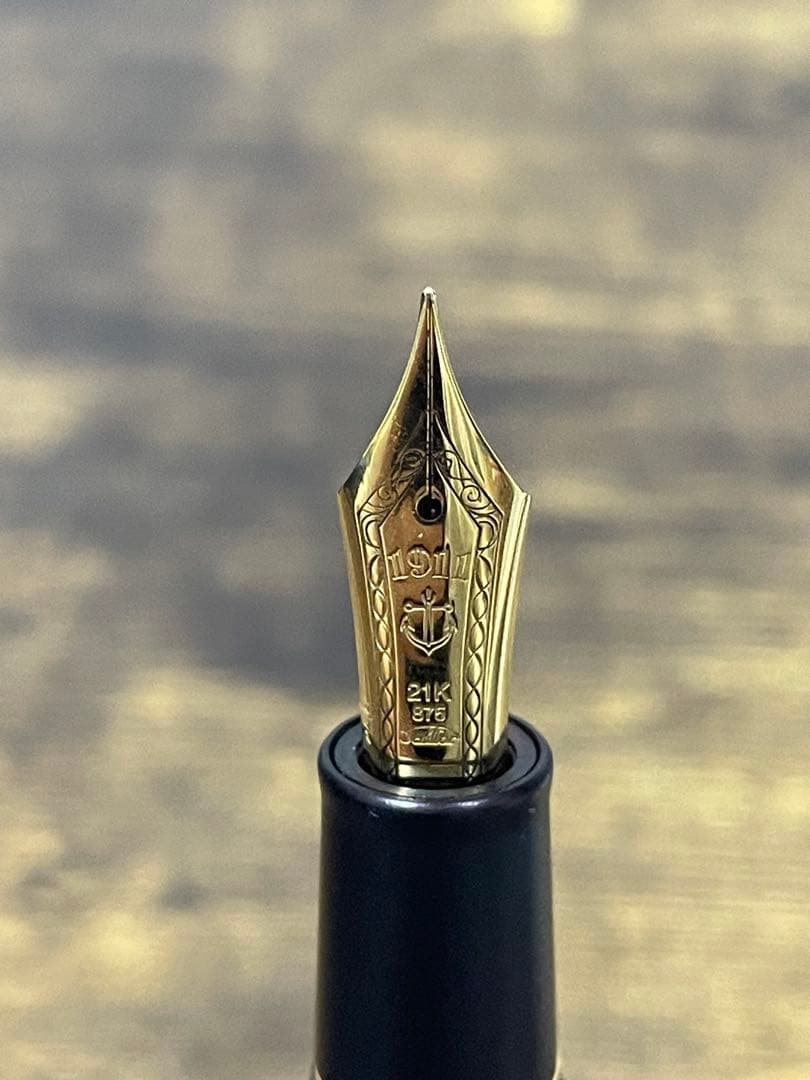 イニシャル入り　未使用に近い　梨地　21k プロフィット21 セーラー　万年筆