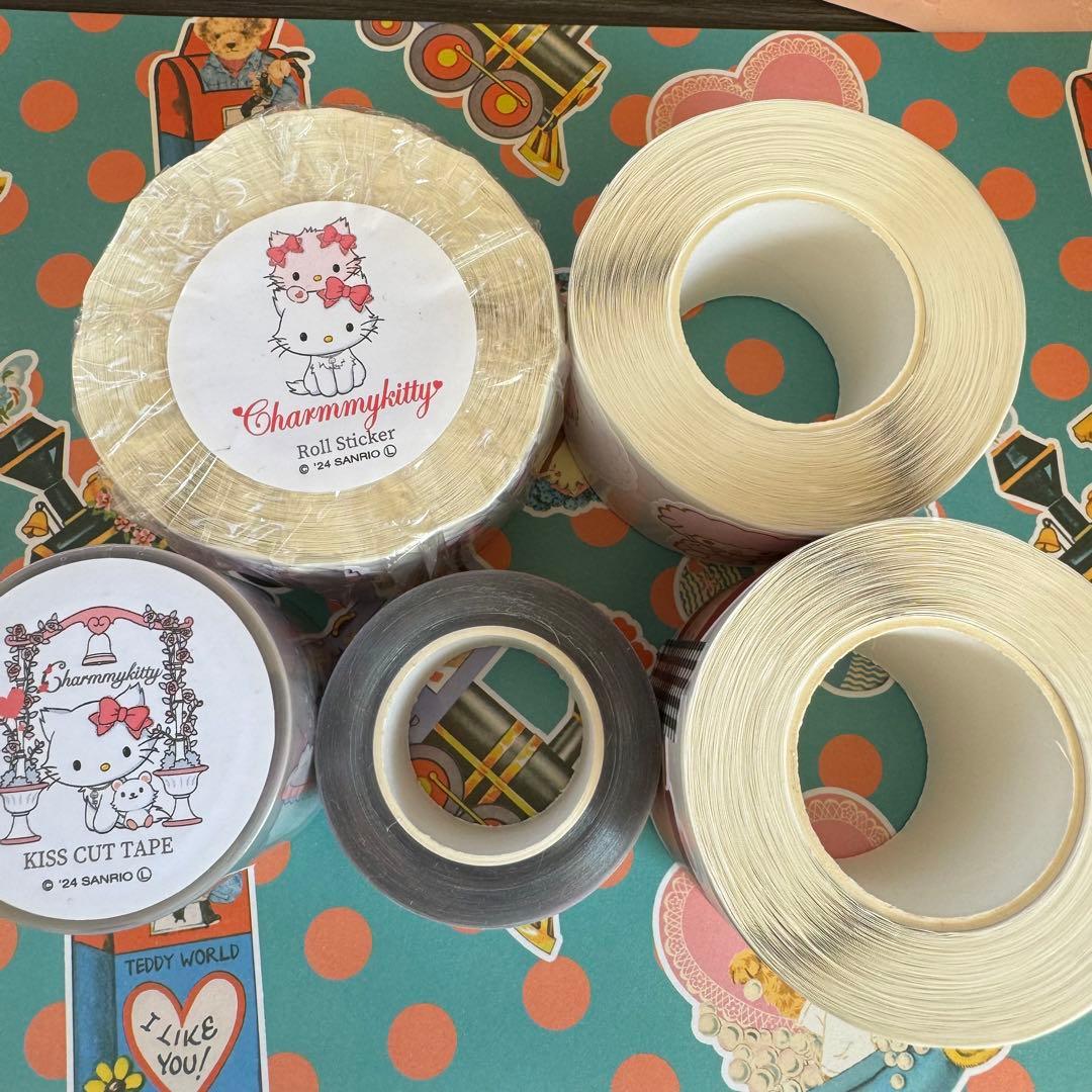 aromantic様　Sanrioコラボ　など　ロールシール　キスカットテープ