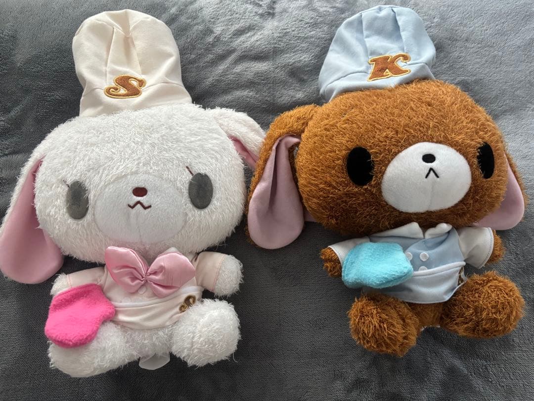 シュガーバニーズ　しろうさ＆くろうさ ぬいぐるみ