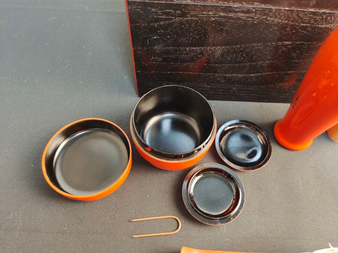 根来塗　利休茶箱　茶箱揃　野点　茶事　茶器　茶道具　セット