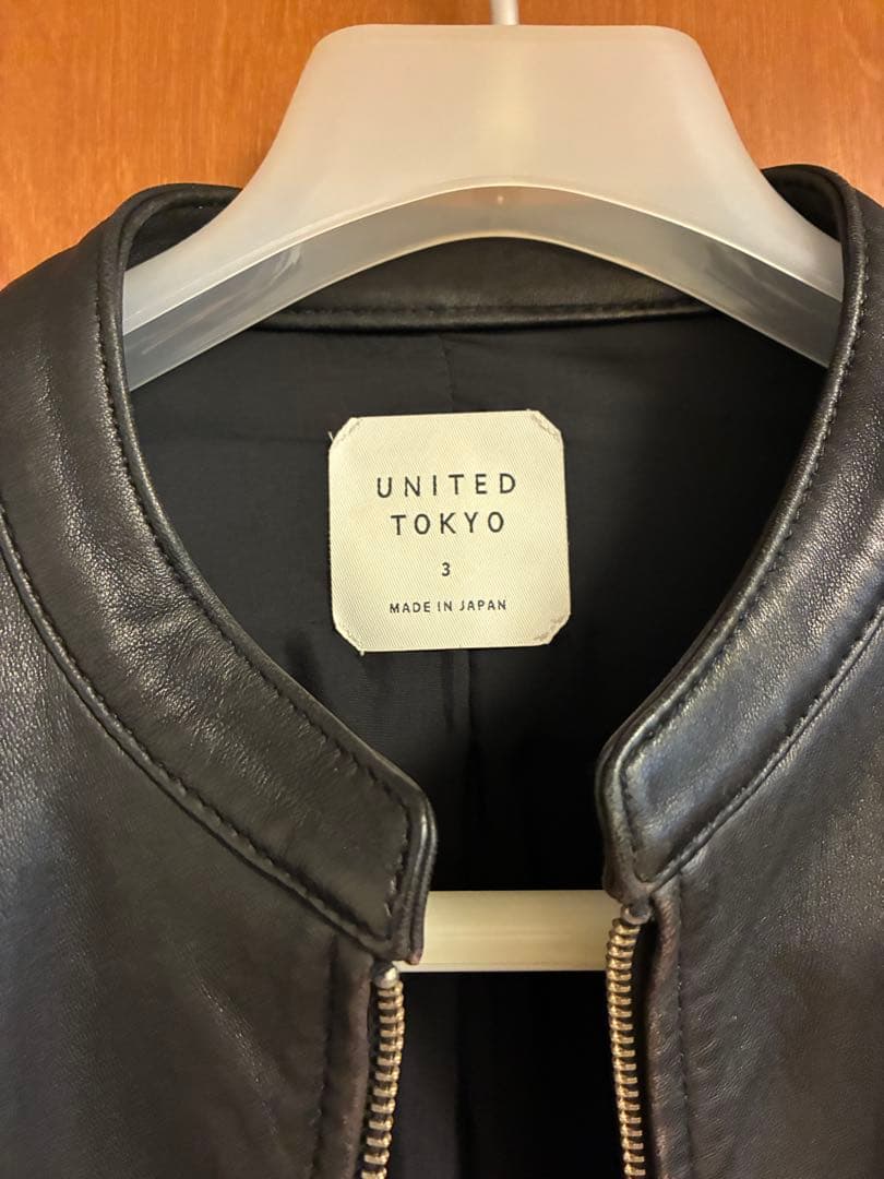 UNITED TOKYO ブラックレザージャケット サイズ3