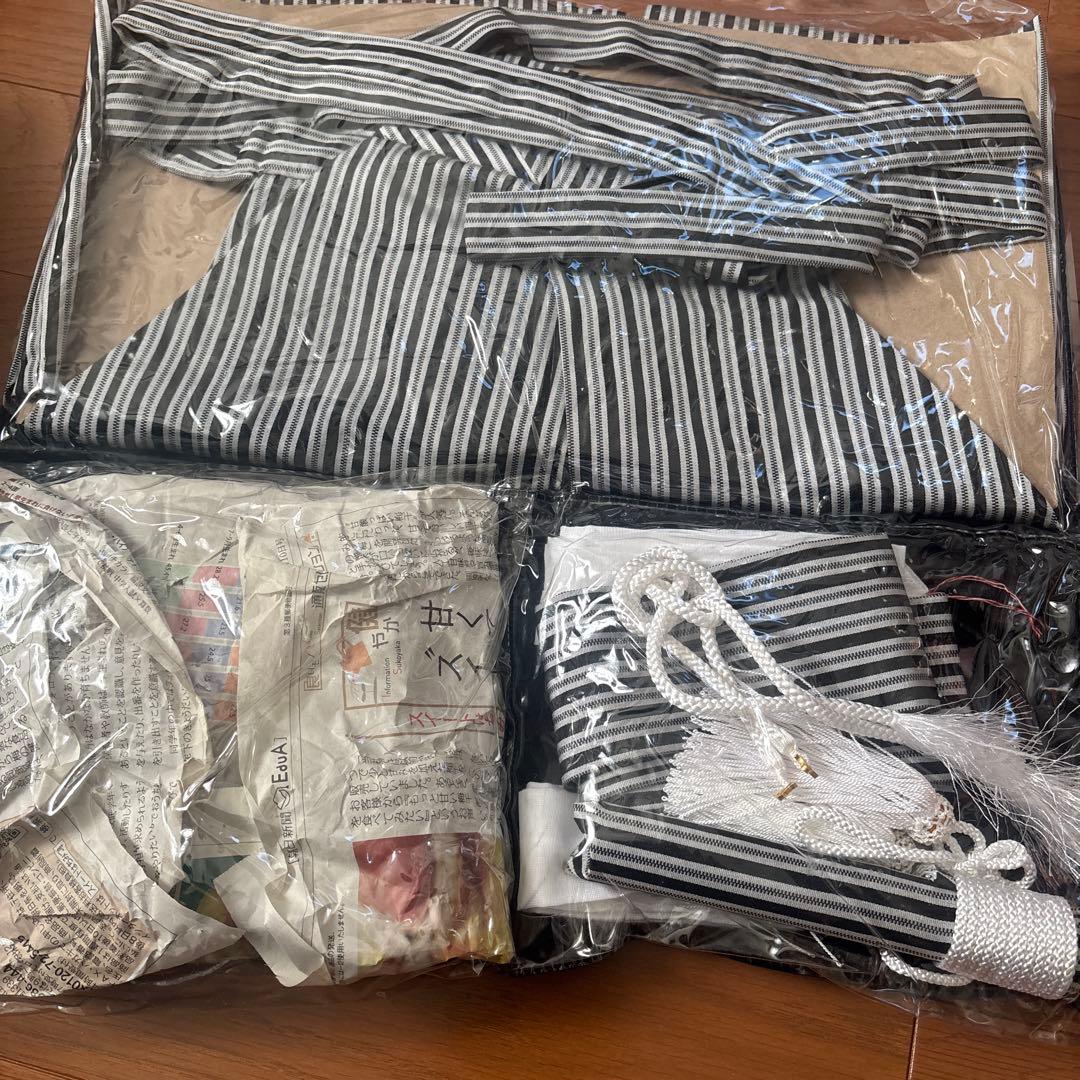 一度着用　七五三 五歳 鷹太鼓松 羽織袴 フルセット