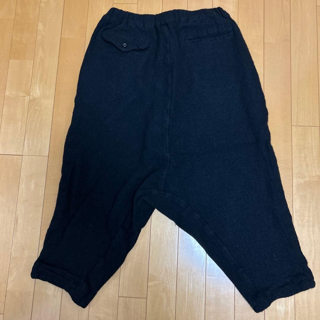 BLACK CdG 2023 AWウール縮絨サルエルパンツ