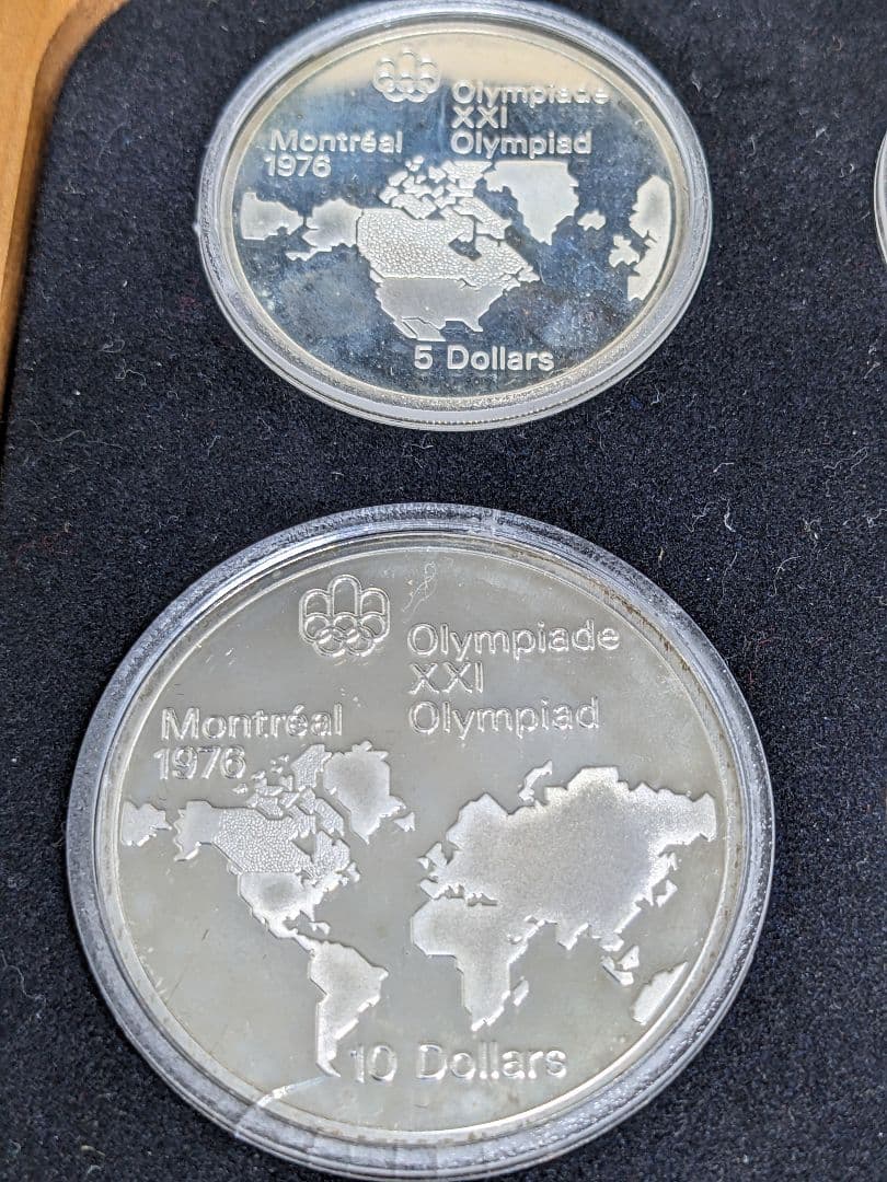 1976年 モントリオールオリンピック 記念銀貨 ４枚組プルーフセット