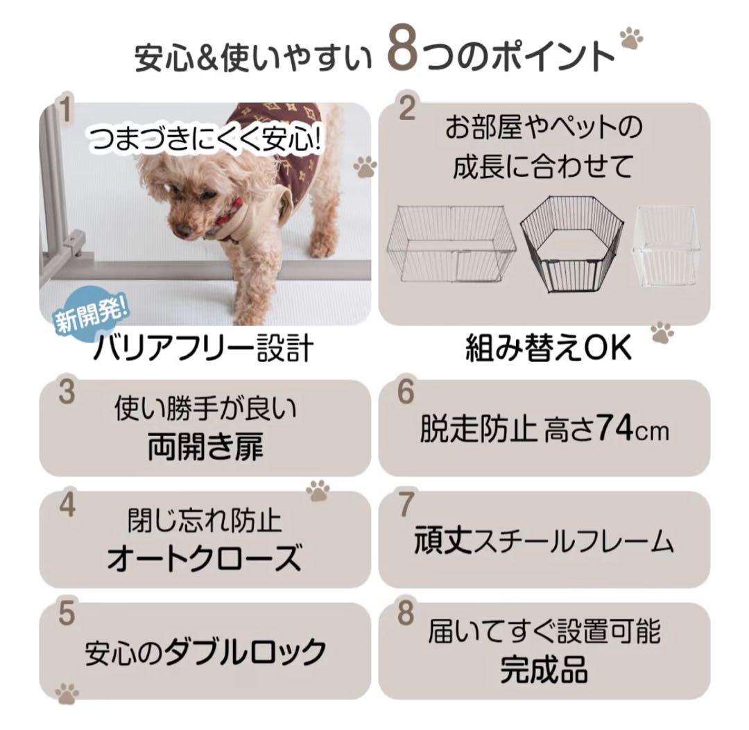 ペットサークル 151cm×151cm ×74cm 付属品なし