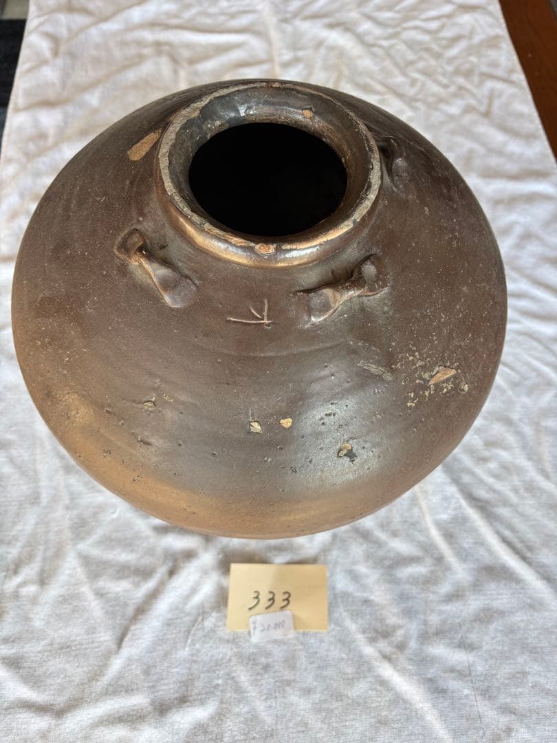 古備前　茶壺　 古民芸 　花瓶　置物飾り