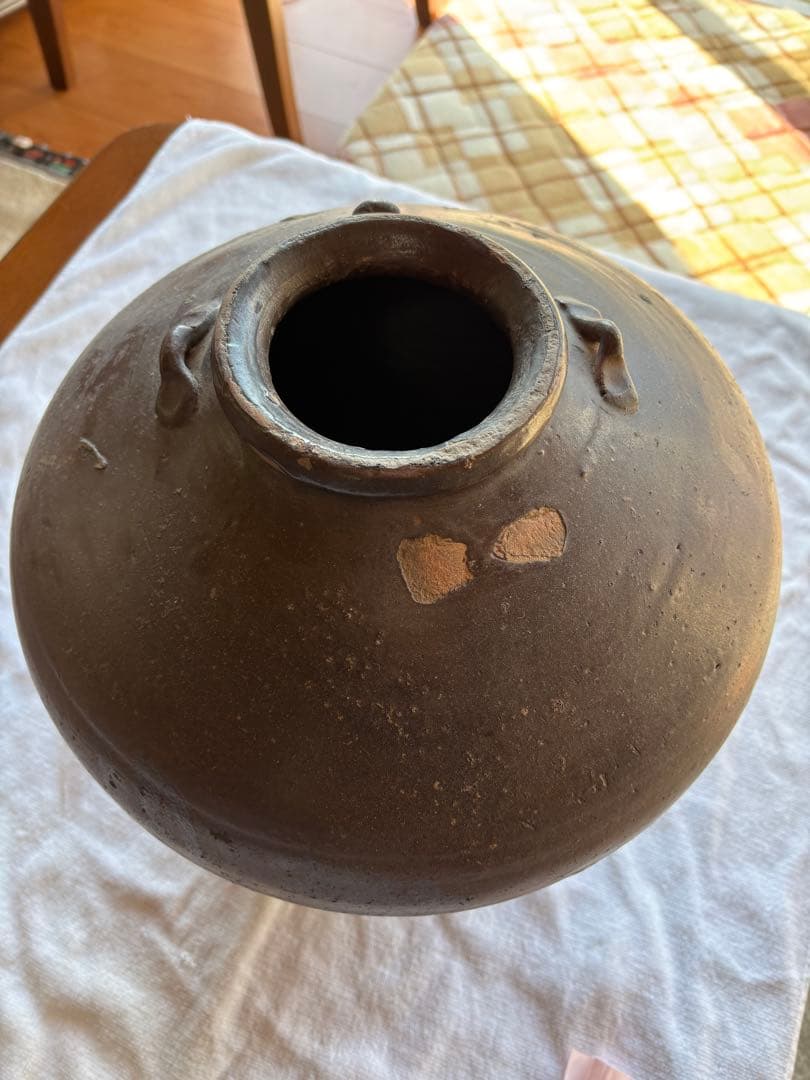 古備前　茶壺　 古民芸 　花瓶　置物飾り