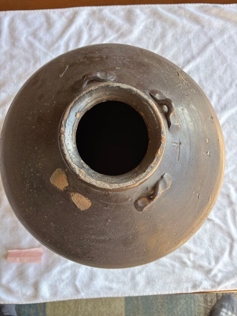 古備前　茶壺　 古民芸 　花瓶　置物飾り