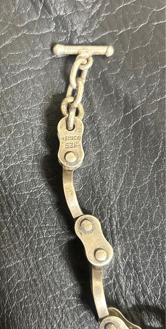 メキシコ製　バイクチェーンブレスレット　シルバー925