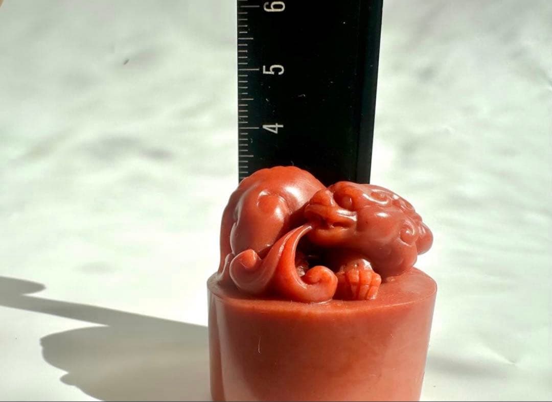 【螭虎】 古獣　美品　高級印材　篆刻　印石　ラオス　印石　水凍