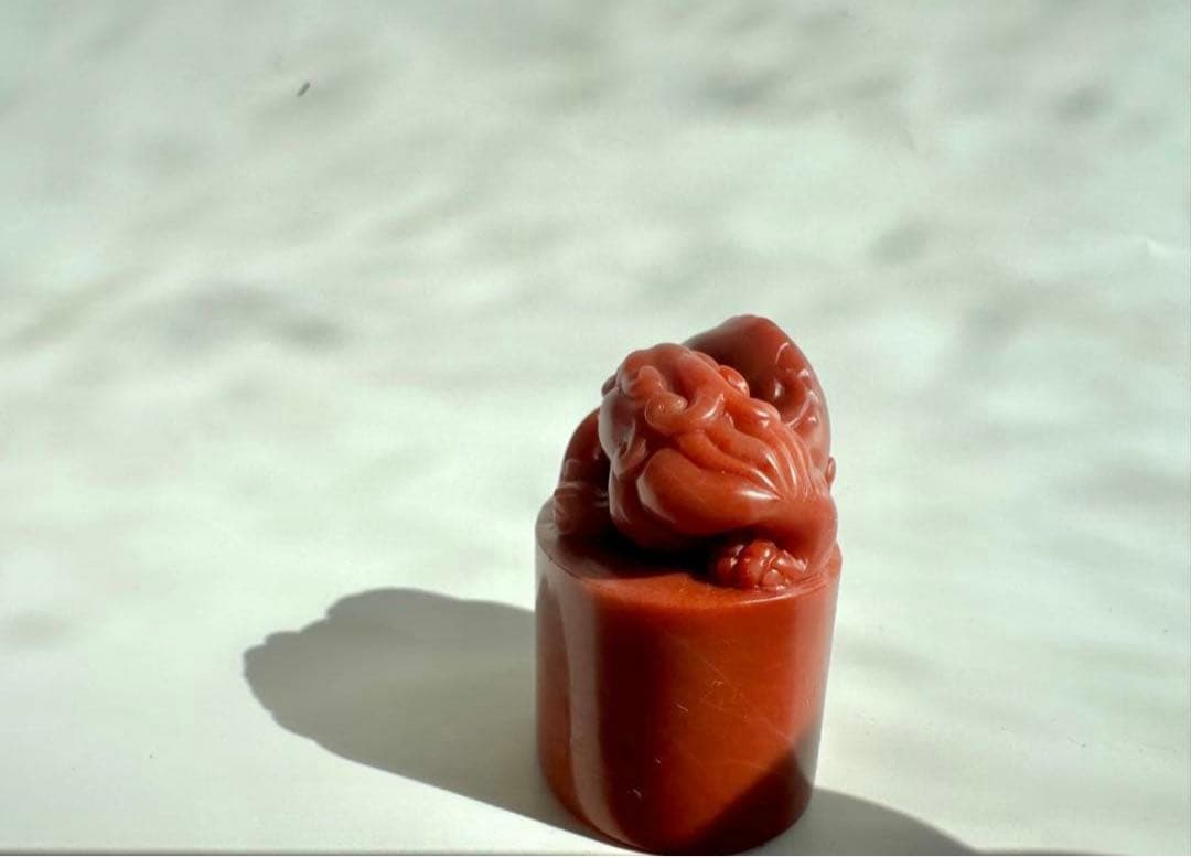 【螭虎】 古獣　美品　高級印材　篆刻　印石　ラオス　印石　水凍