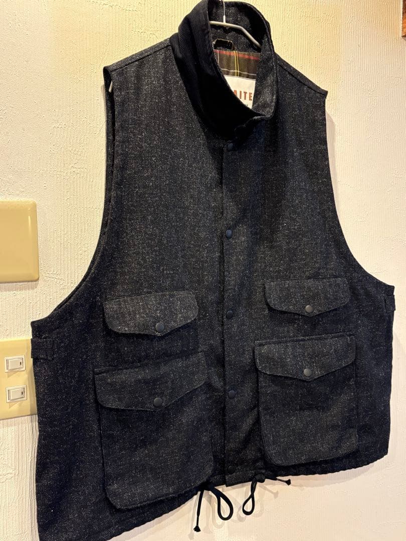 PORTRAITE Over Vest｜Charcoal Tweed｜M