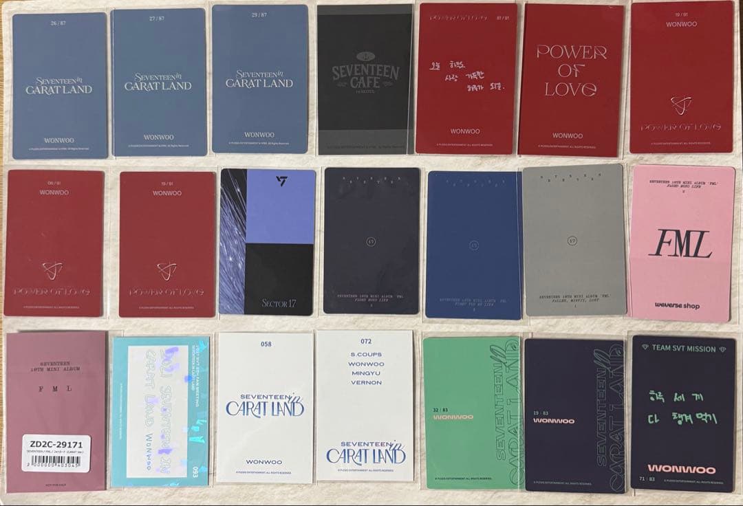 SEVENTEEN ウォヌ トレカ グッズ まとめ売り