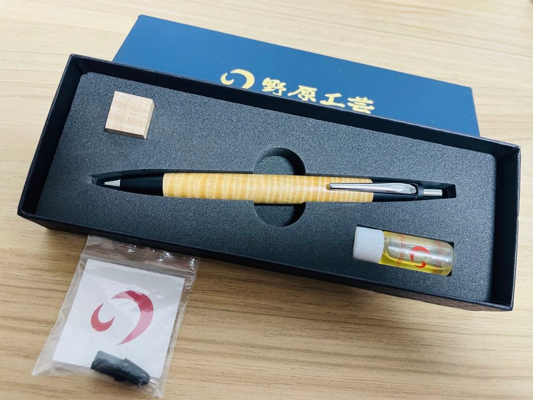 野原工芸　新型シャープペンシル 栃縮杢