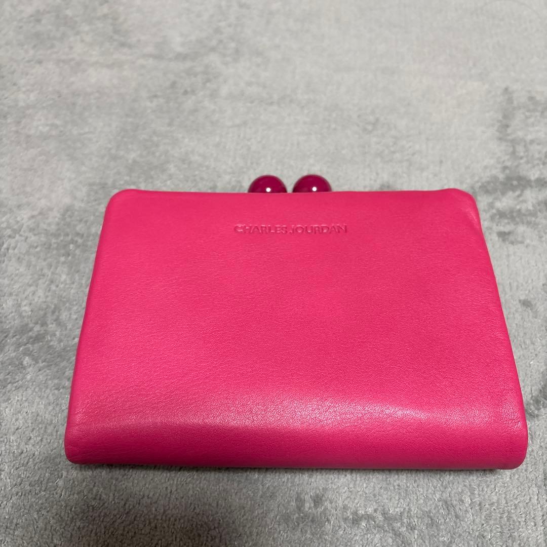 CHARLES JOURDAN 二つ折り財布 ピンク