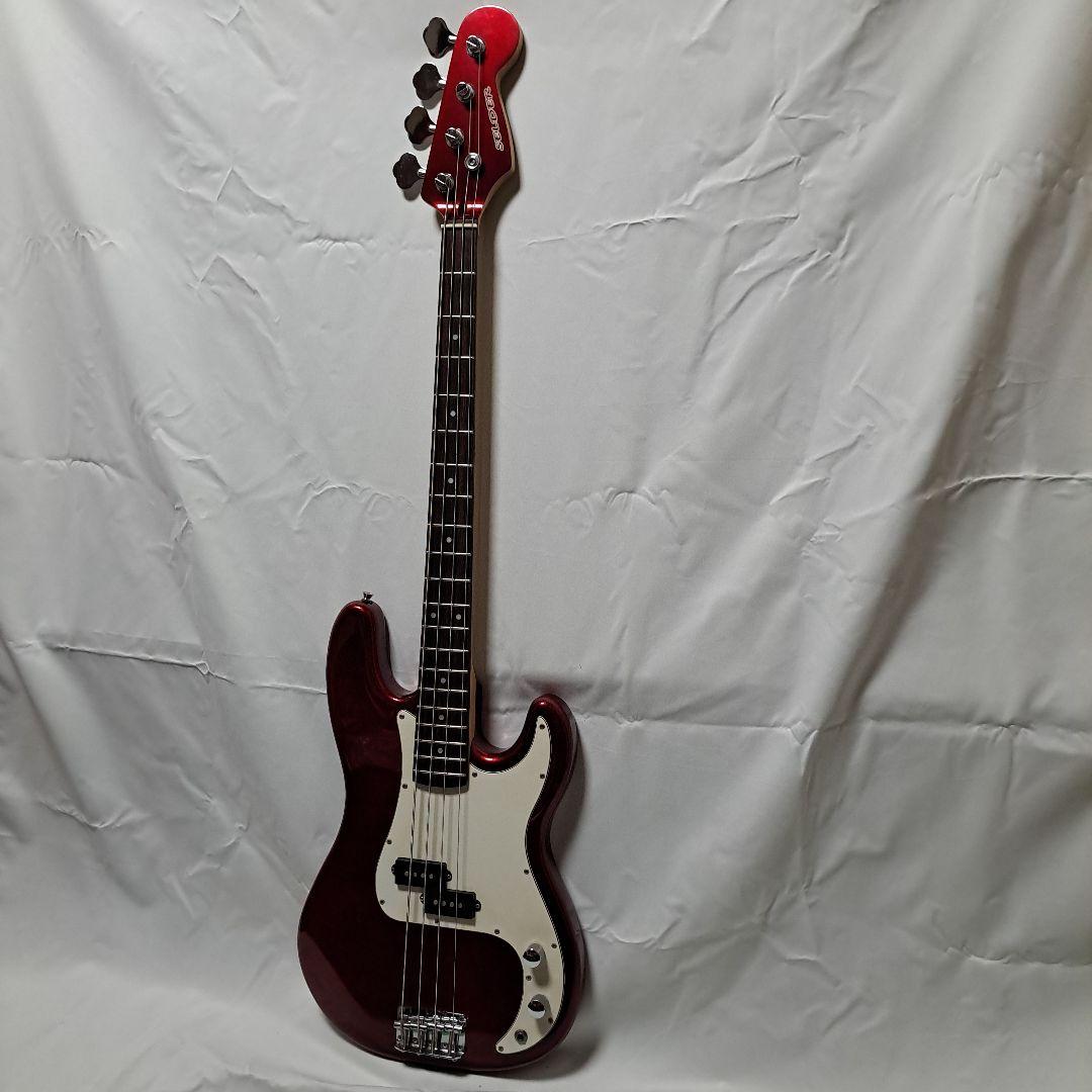 ま*お様 SELDERエレキベース レッド 4弦 シングルコイル