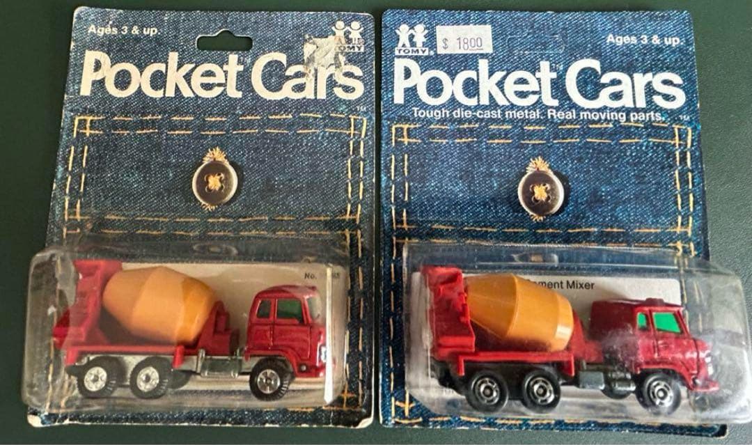 日本製 トミカ Pocket Cars ミキサー車 2台セット