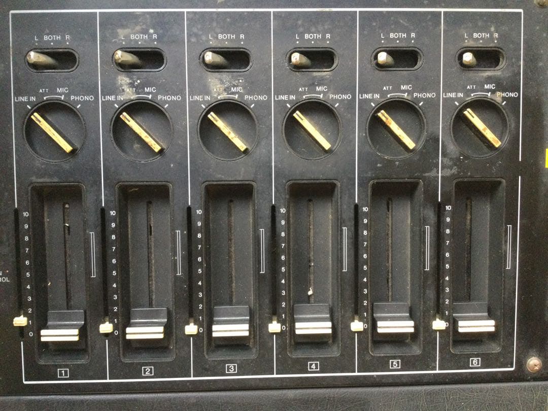 SONY 6チャンネルミキサー MX-610