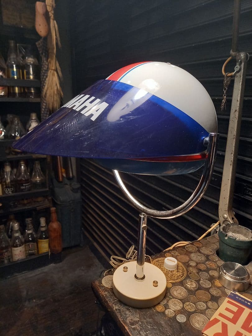 極希少　1970's　ヤマハ　販売店　ノベルティ　非売品　ヘルメット　ランプ