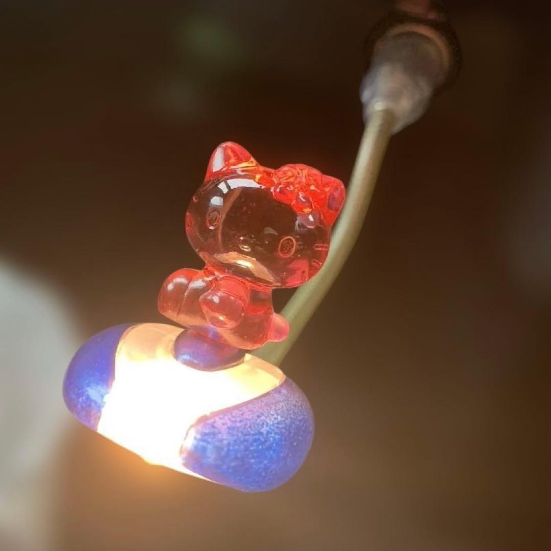 ⭐︎希少激レア⭐︎ハローキティ　クリアピンク　ハイビスカス　マスコットフレキライト