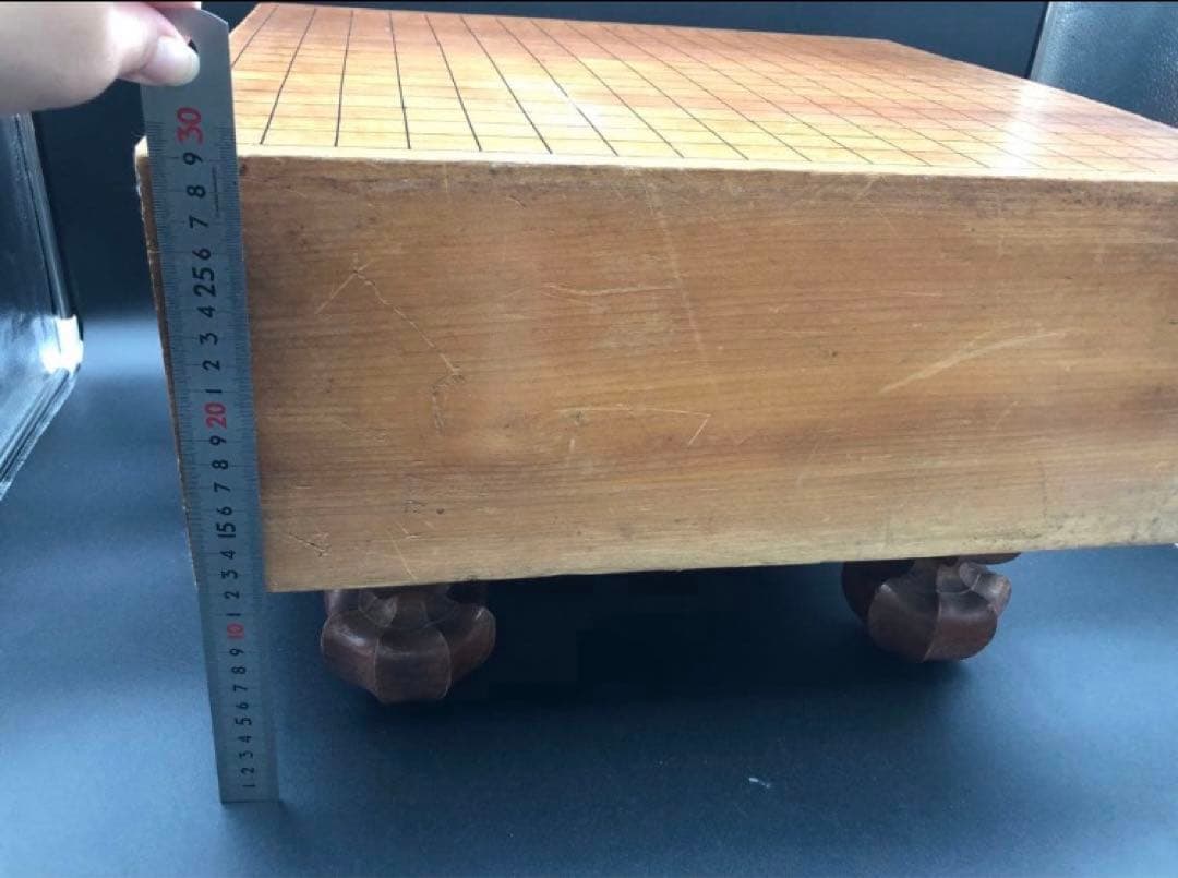 R 囲碁盤　装飾脚付き