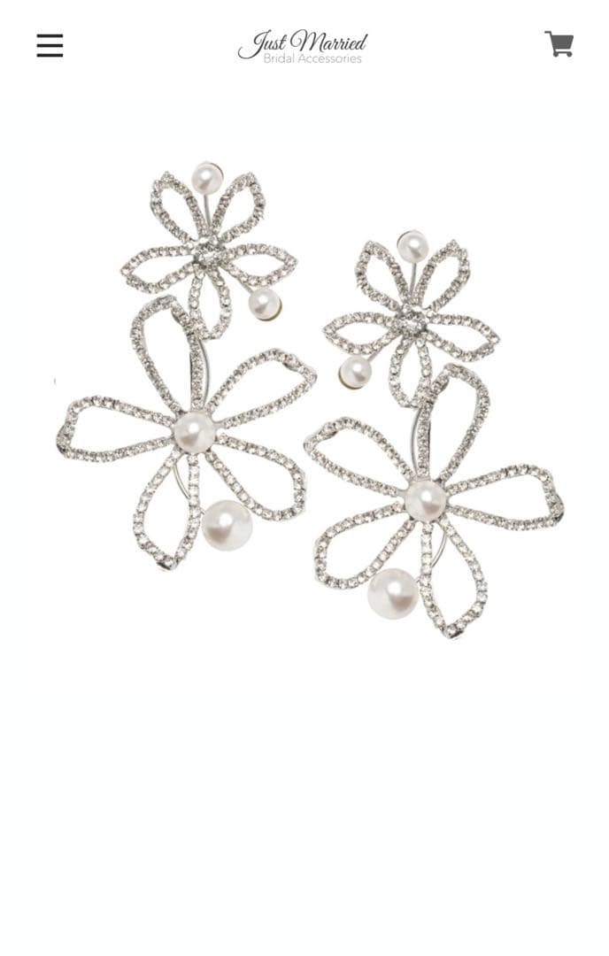 Elizabeth bower Pavet Pearl イヤリング　シルバー